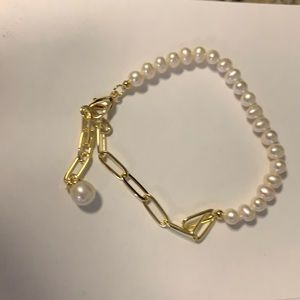 Freshwater link bracelet